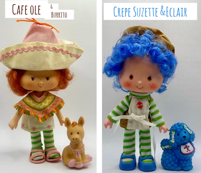 Vintage 1980s Strawberry Shortcake Full Set with Pets – Kenner Dolls Lot – Huckleberry, Blueberry, Cafe Ole + More – Rare HTF
