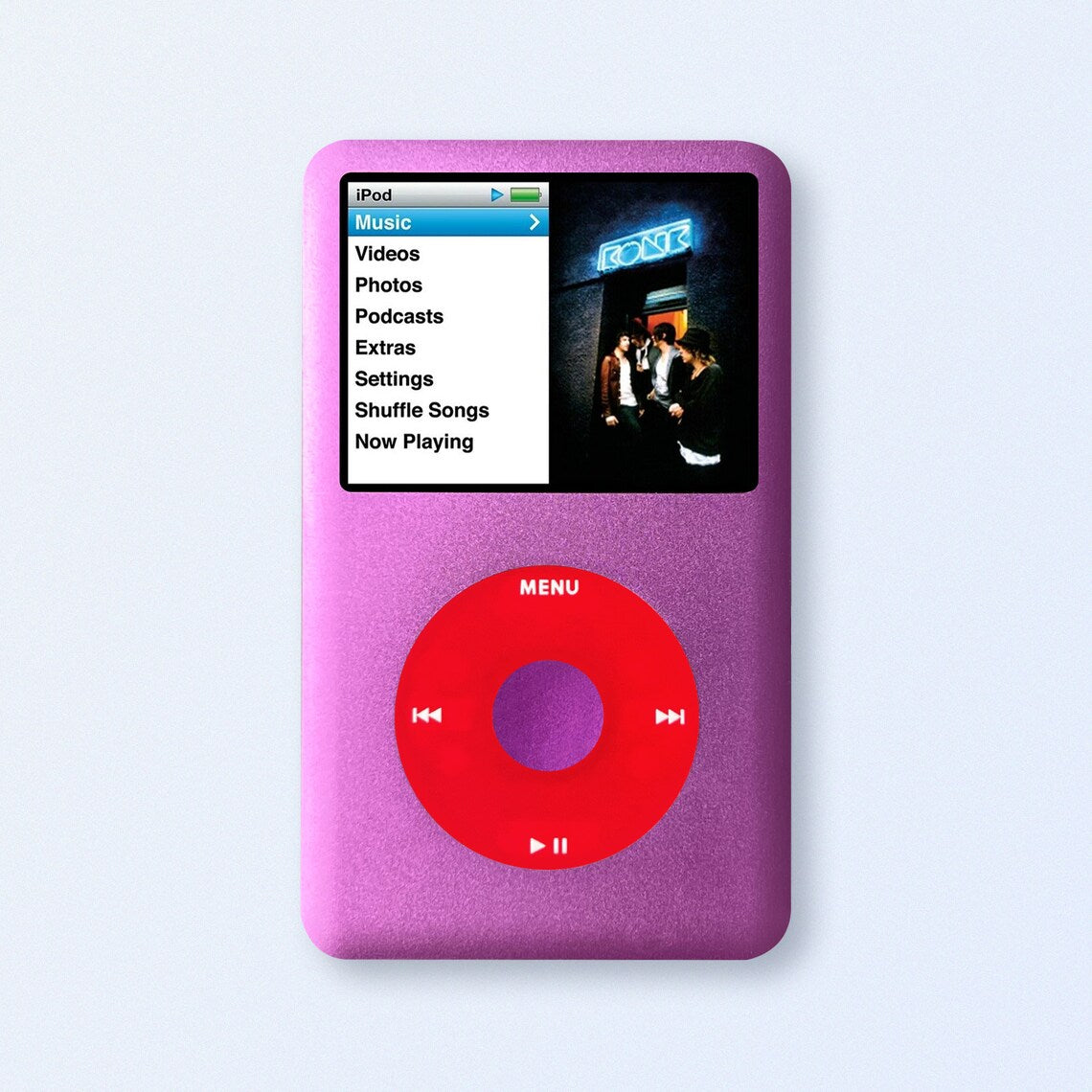 Apple iPod Classic 7th Gen Purple Upgraded with SDXC Card, Custom Media Player , USB C mod upgrade (2TB 3000 mAh)