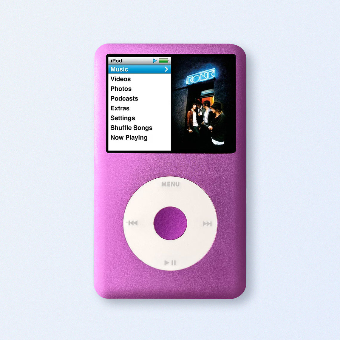 Apple iPod Classic 7th Gen Purple Upgraded with SDXC Card, Custom Media Player , USB C mod upgrade (2TB 3000 mAh)