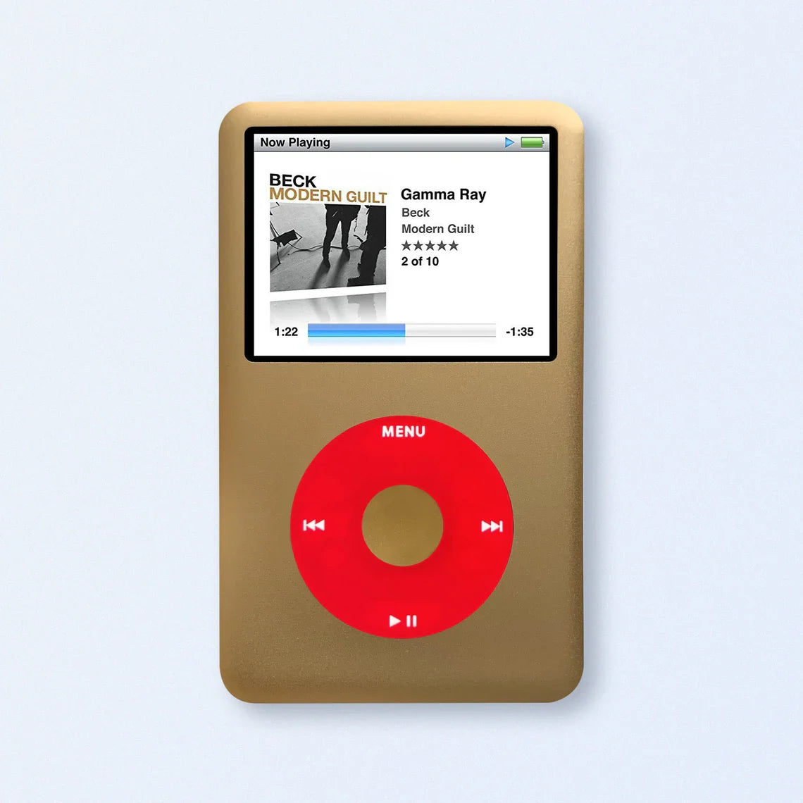 Apple iPod Classic 7th Gen Gold Upgraded with SDXC Card, Custom Media Player , USB C mod upgrade (2TB 3000 mAh)