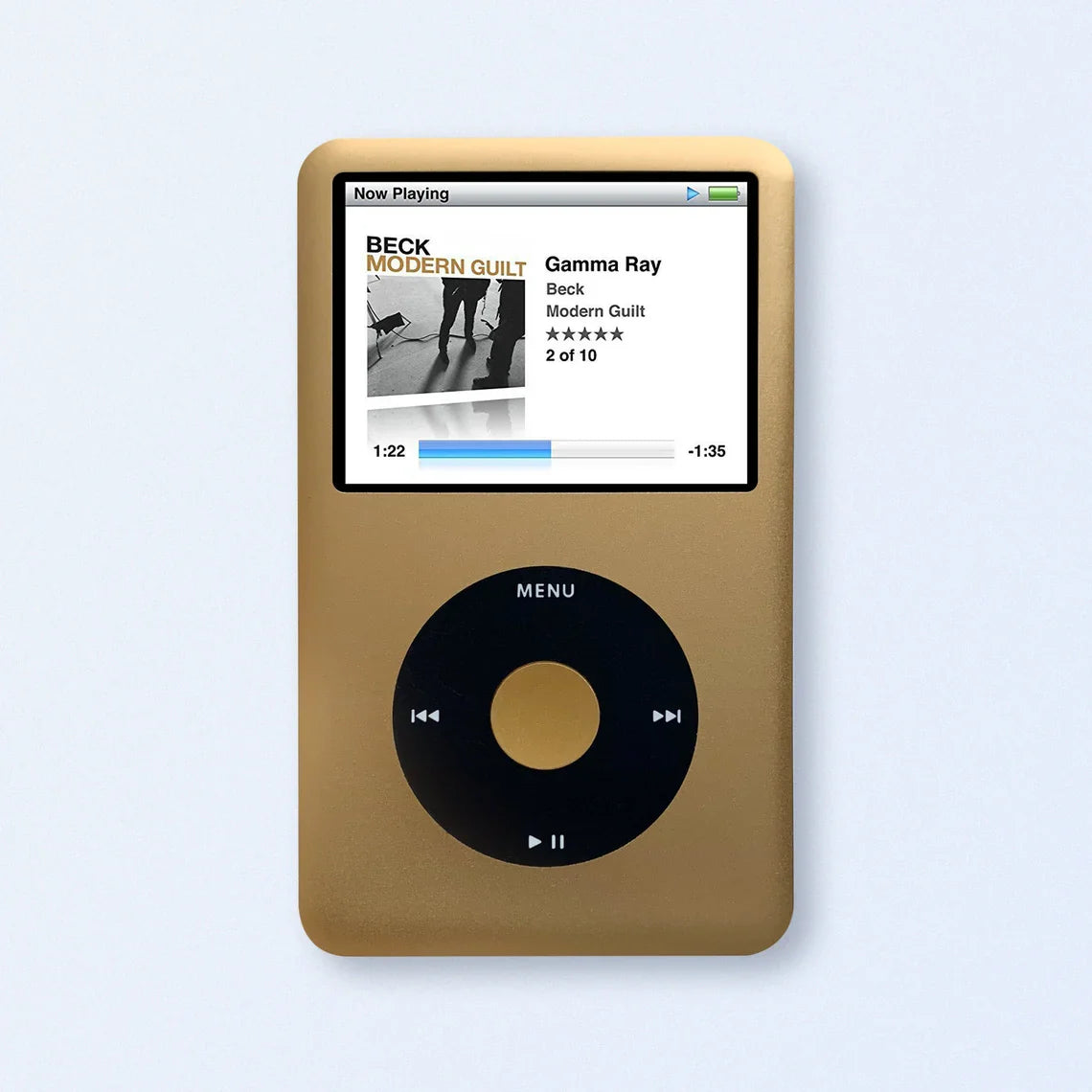 Apple iPod Classic 7th Gen Gold Upgraded with SDXC Card, Custom Media Player , USB C mod upgrade (2TB 3000 mAh)