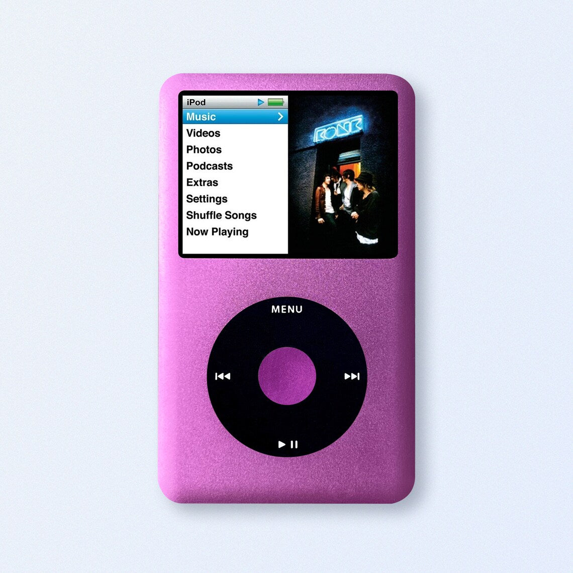 Apple iPod Classic 7th Gen Purple Upgraded with SDXC Card, Custom Media Player , USB C mod upgrade (2TB 3000 mAh)