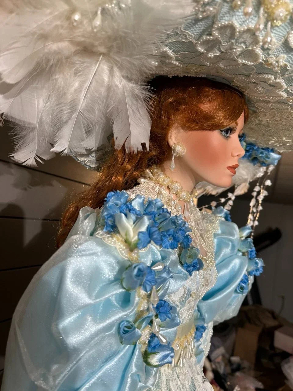 Large Porcelain Doll by Rustie - Chardonay - 42''