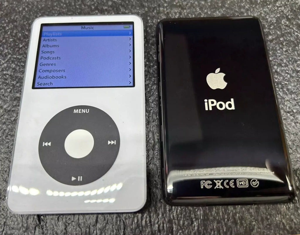 Bluetooth modded Apple iPod Classic 5.5th White  Upgraded with 2TB SSD, Custom Media Player , USB C mod upgrade (2TB 3000 mAh)