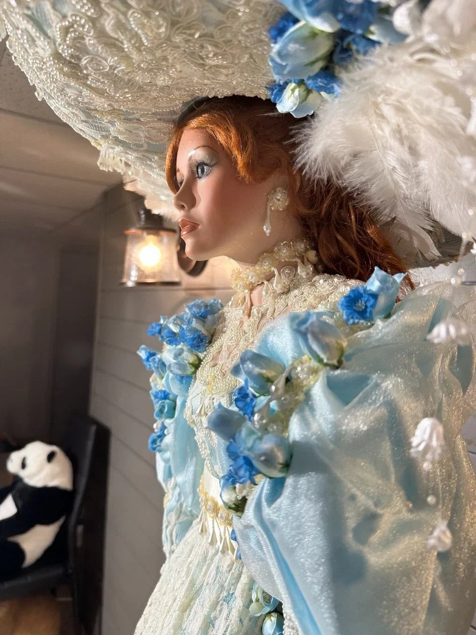 Large Porcelain Doll by Rustie - Chardonay - 42''
